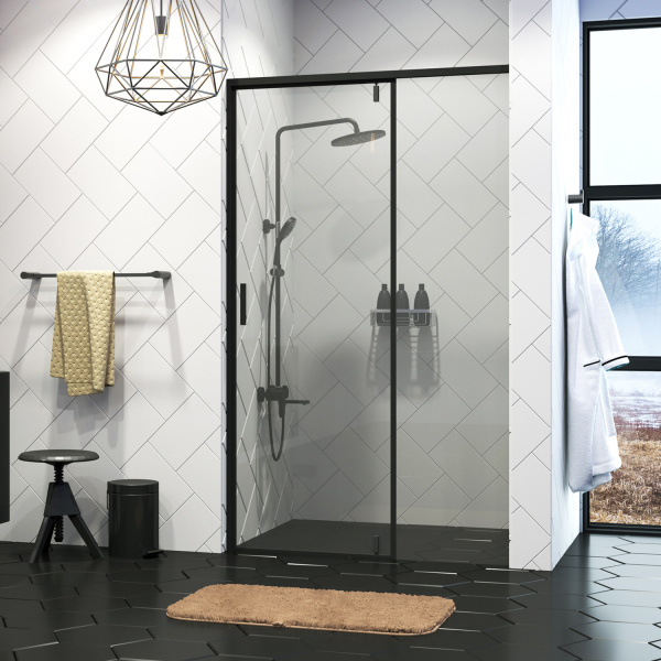 Душевая дверь (90х200) WasserKRAFT Elbe 74P04